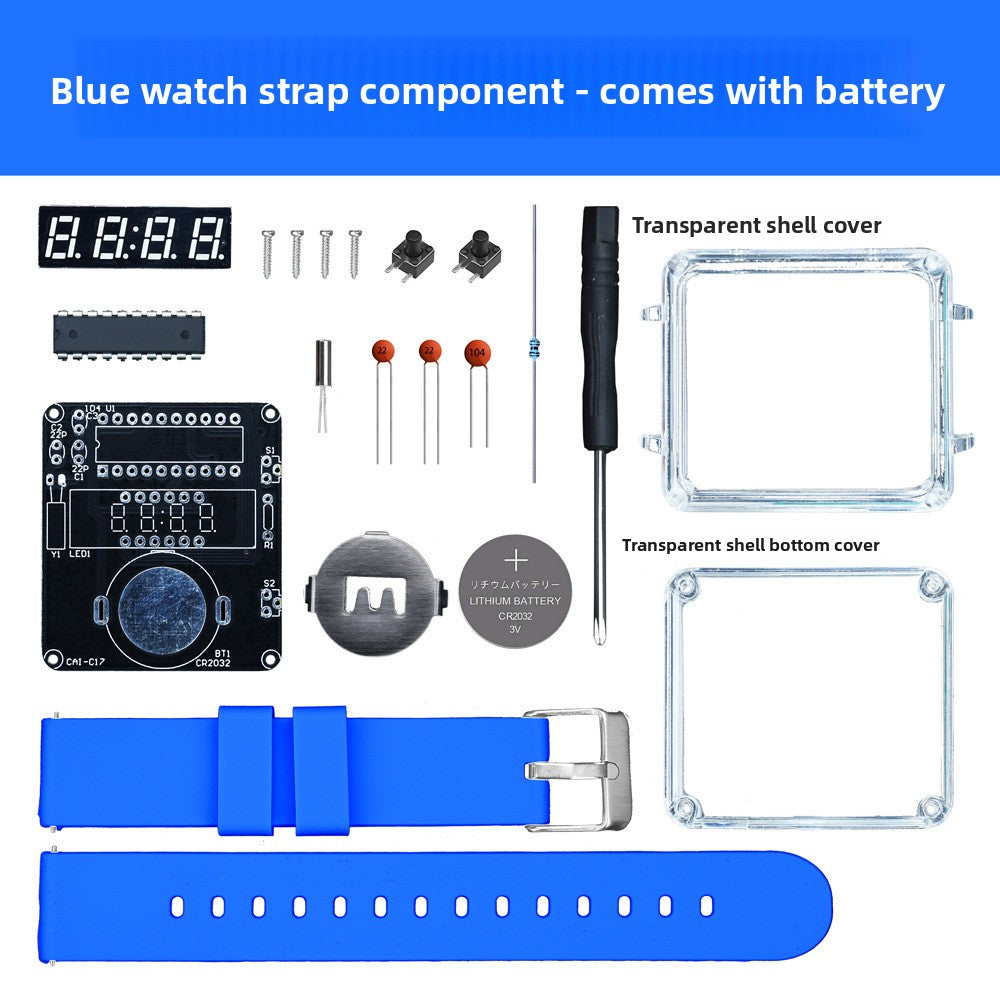DIY LED Digital Watch Assembly Kit