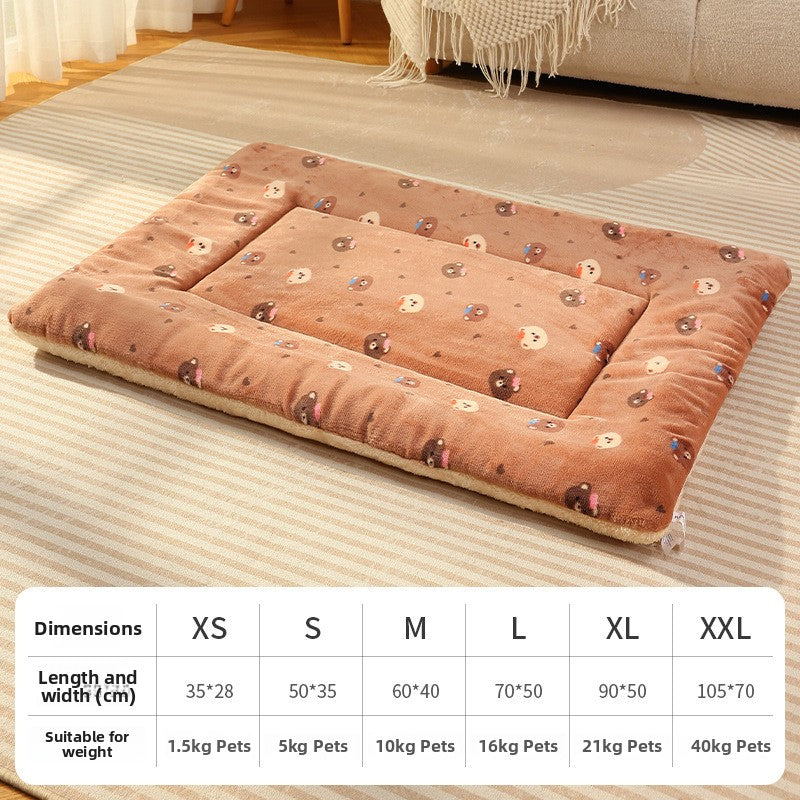 All-Season Soft Suede Pet Blanket with Cute Patterns