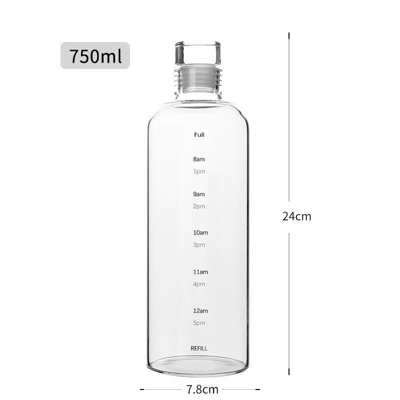 Glass Bottle Water Cup