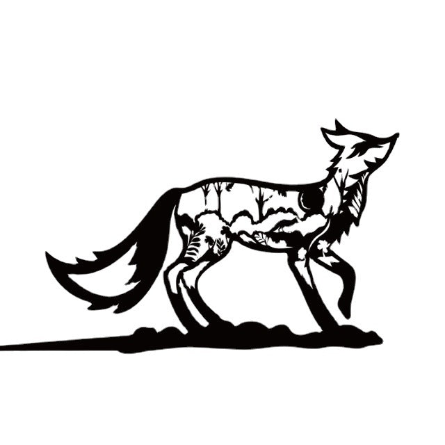 Christmas metal animal bear silhouette