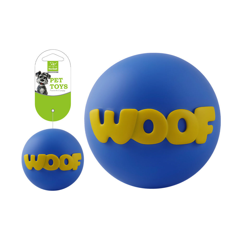Interactive Vinyl Dog Toy Ball for Teeth Cleaning