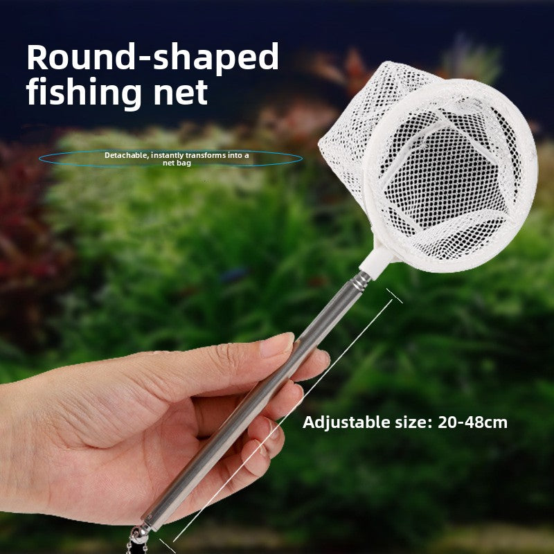 Extendable Handheld Fishing Net for Small Fish