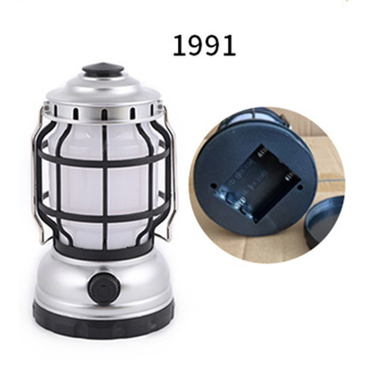 Solar Camping Lantern with Flame Effect