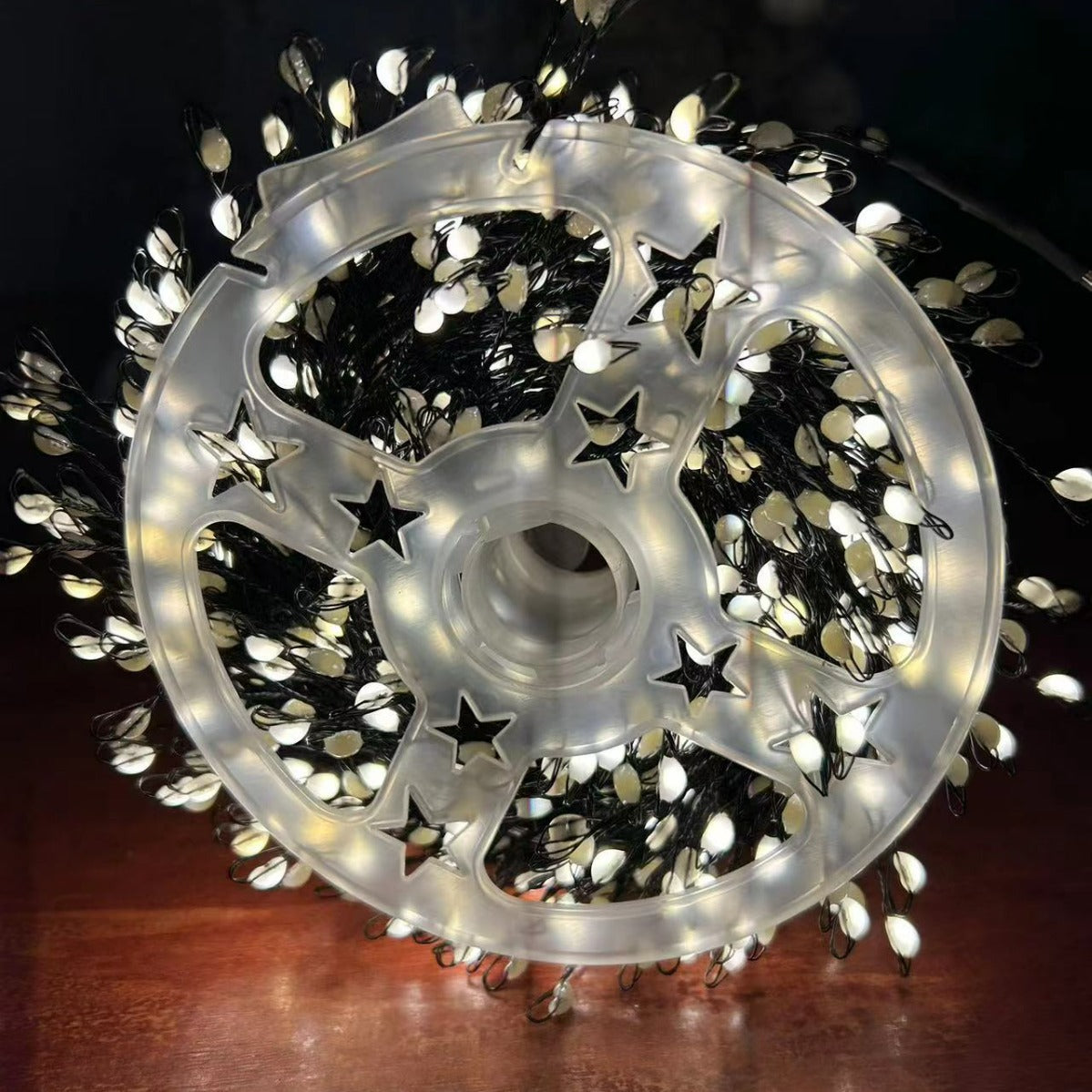LED Christmas green string firecracker lights