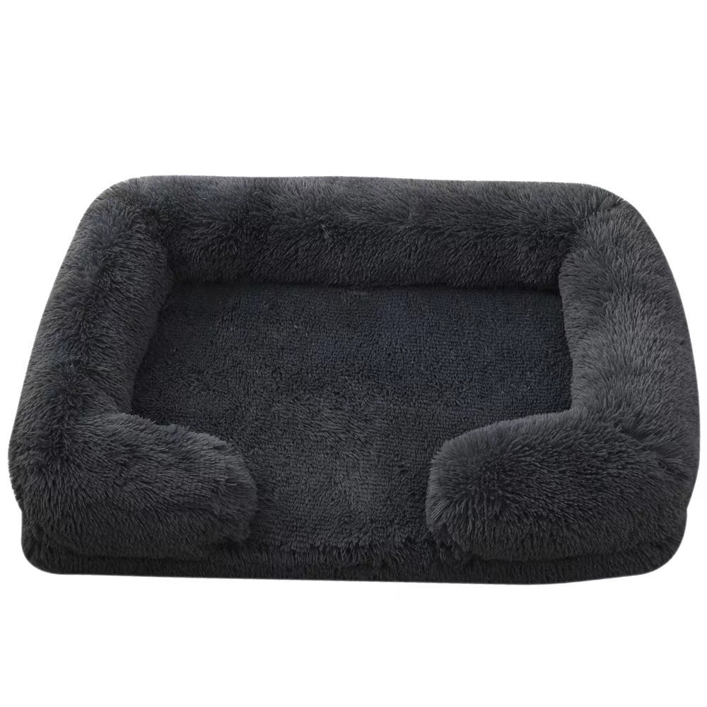 Plush Round Cat Bed