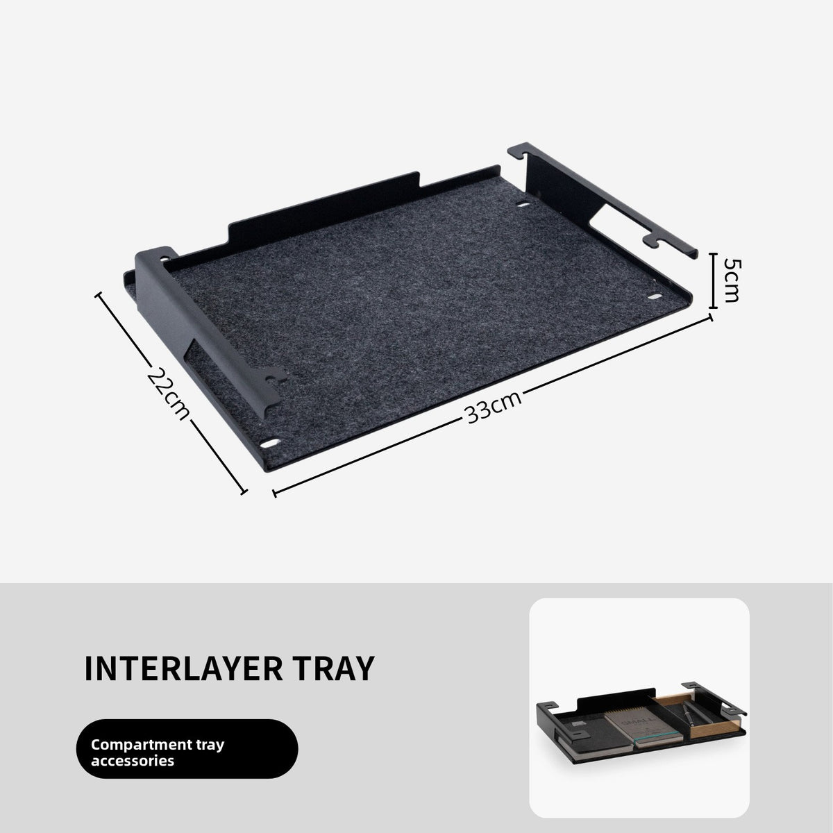 Wooden Monitor Riser with Storage Drawer
