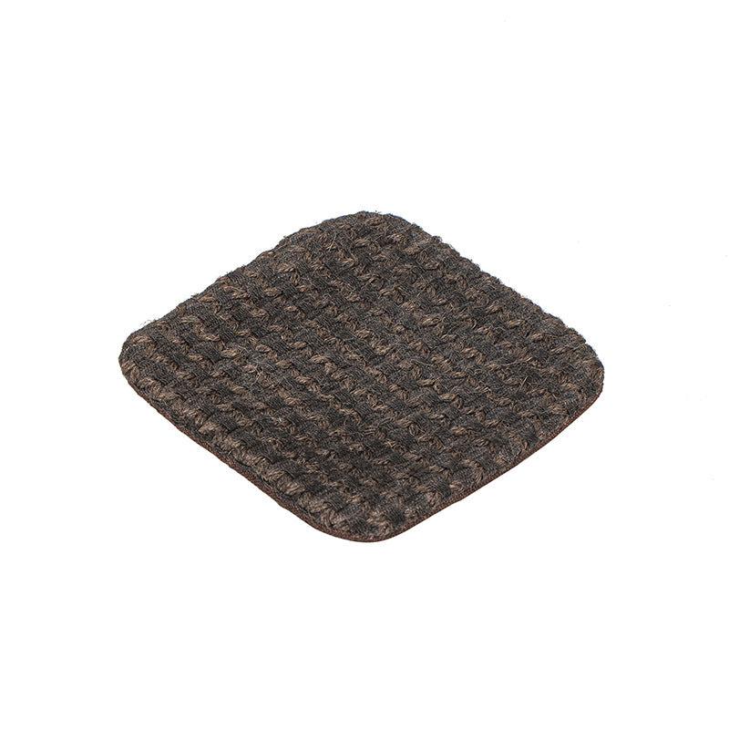 Handmade Plant-Dyed Reversible Linen Tea Coasters