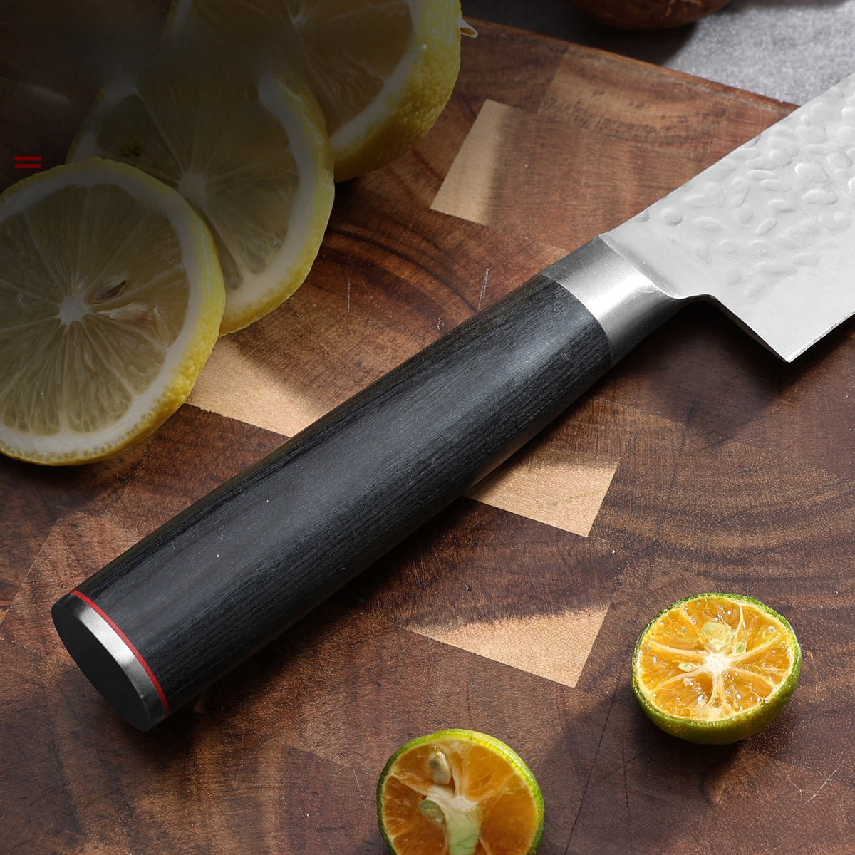 Forged Hammer Pattern Chef Knife Set
