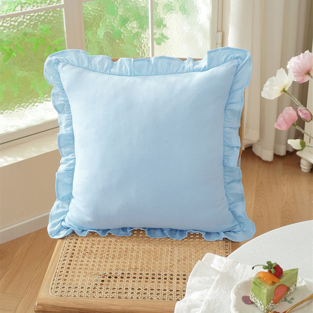 Solid color sofa throw blanket