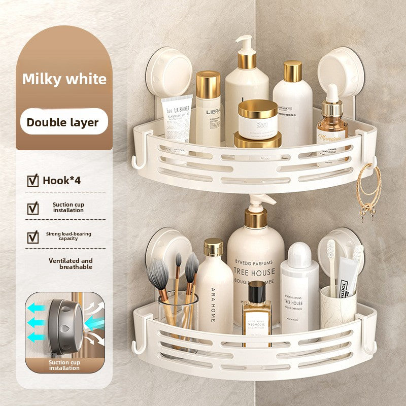 Suction Cup Bathroom Storage Shelf