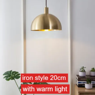 Nordic Solid Brass Cone Pendant Light