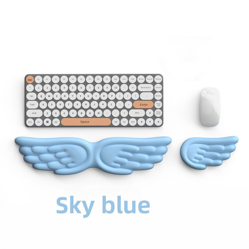Creative Angel Wings Silicone Keyboard Wrist Rest Ergonomic Office Non-Slip Wrist Support