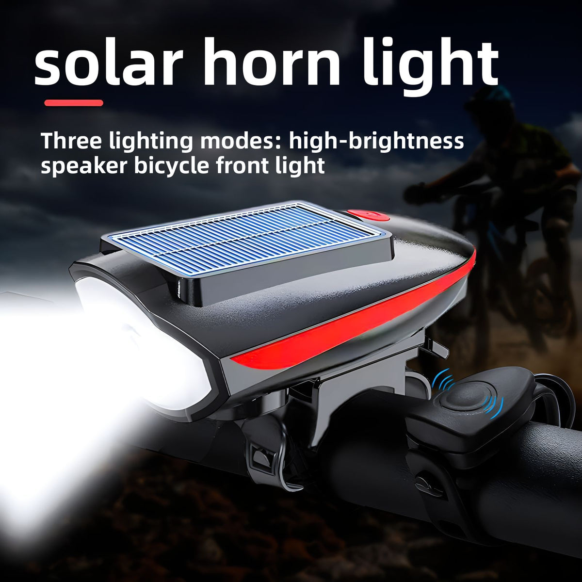 Solar Mountain Bike Light Night Riding