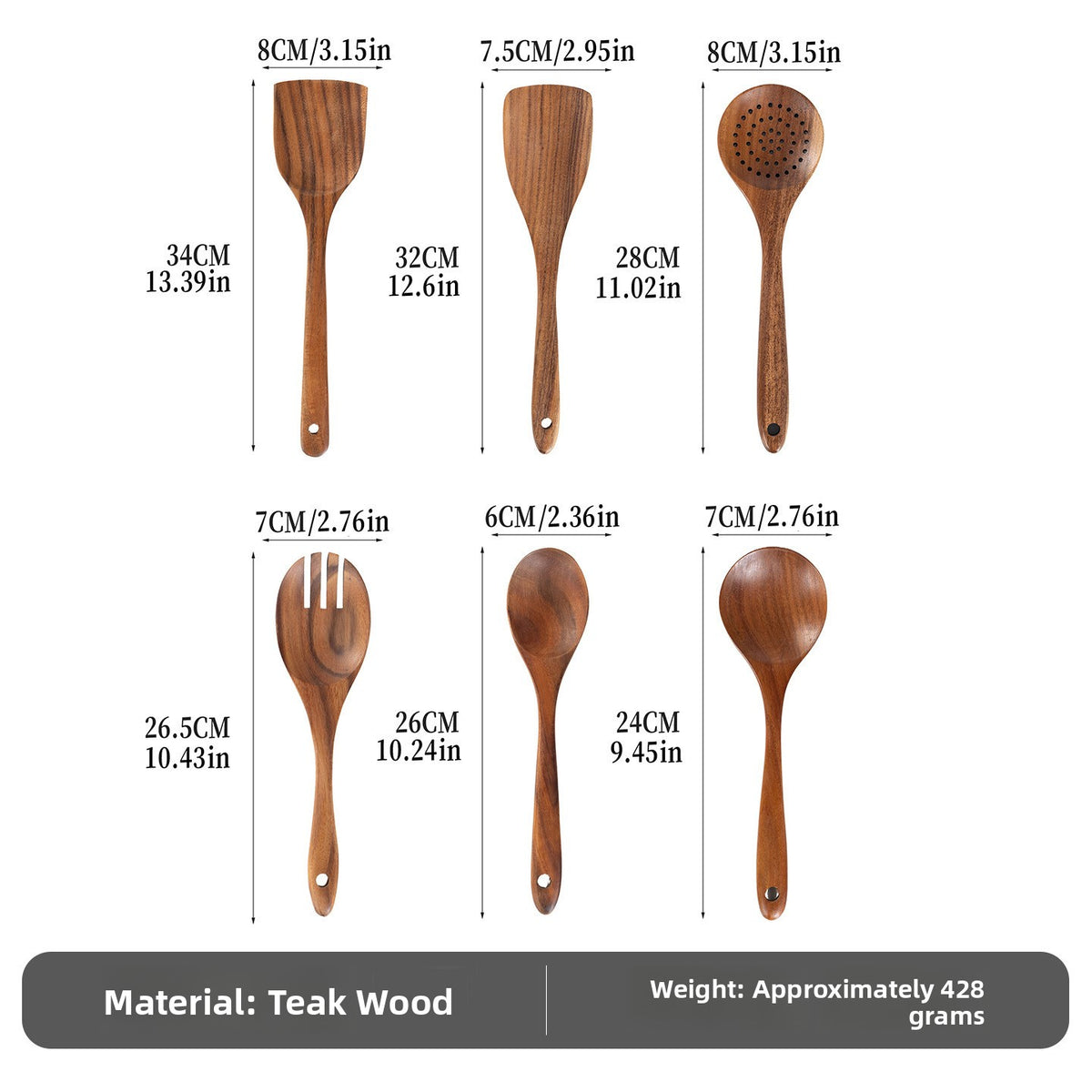Wooden Rice Ladle Spoon