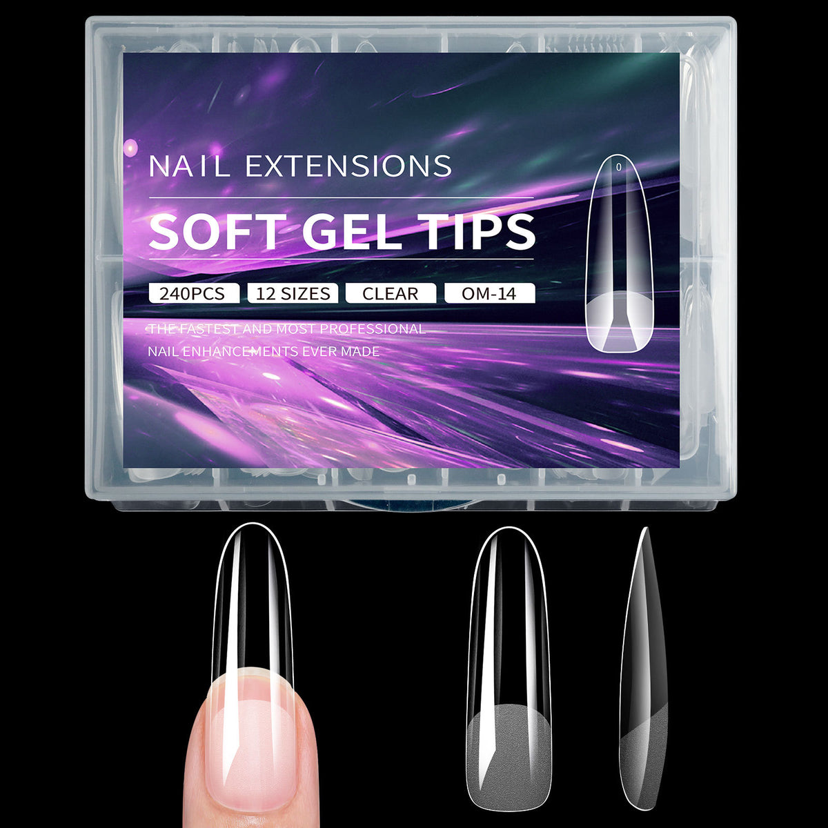 Semi-Frosted Artificial Nail Tips