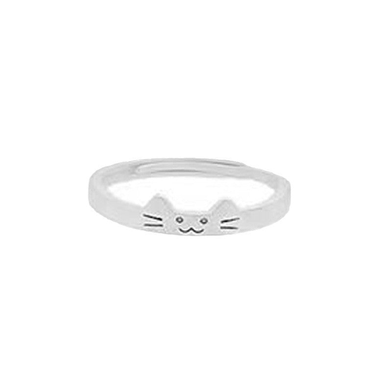 Cute Kitten and Puppy Couple Rings