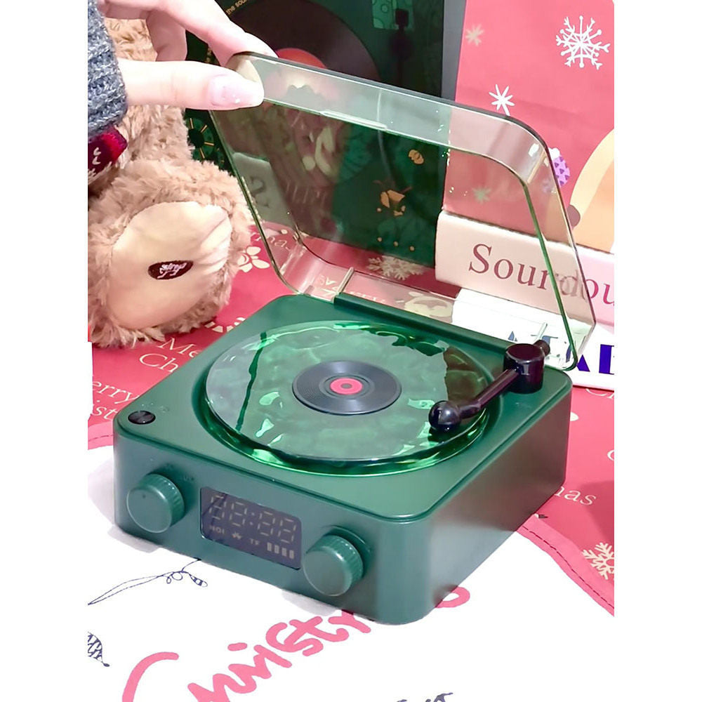 White noise Bluetooth audio wireless retro vinyl record player