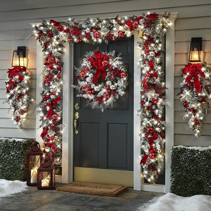 Christmas Flocking Garland Set