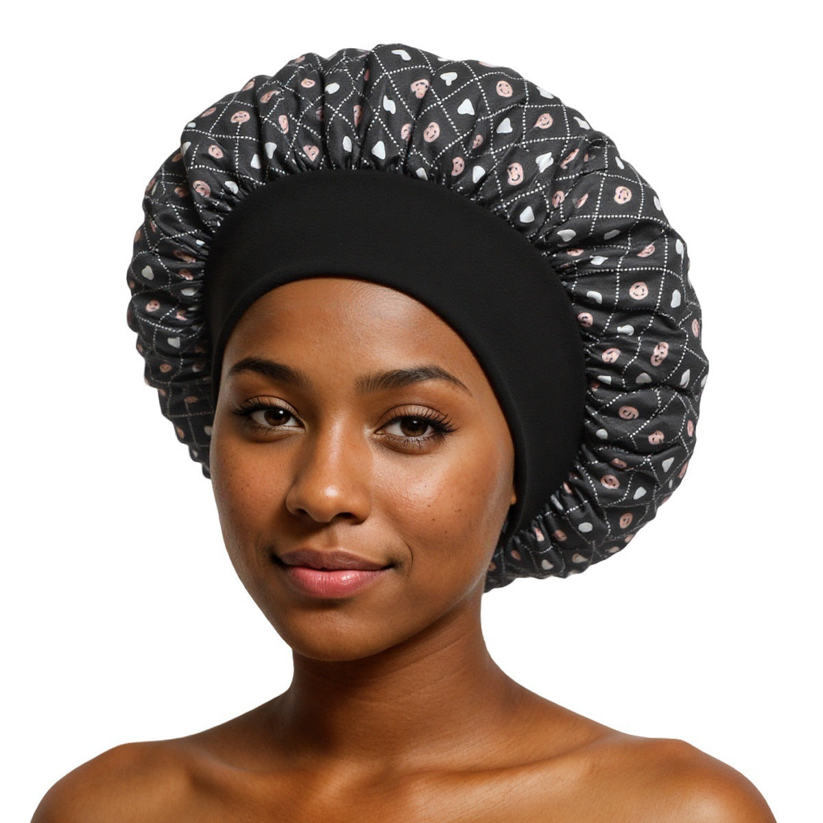 Satin Wide Brim Shower and Sleep Cap