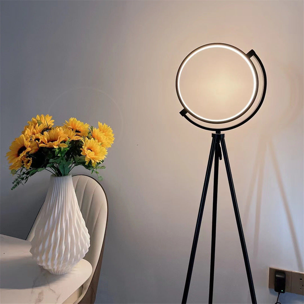 Modern LED Corner Floor Lamp with Foot Switch