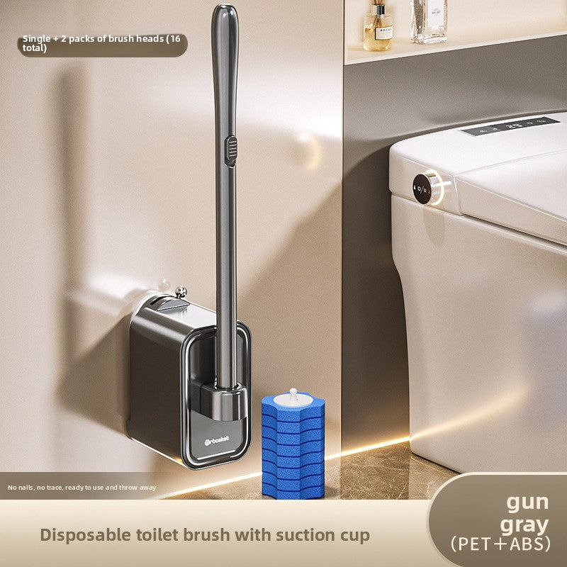 Suction Cup Disposable Toilet Brush Toilet Household