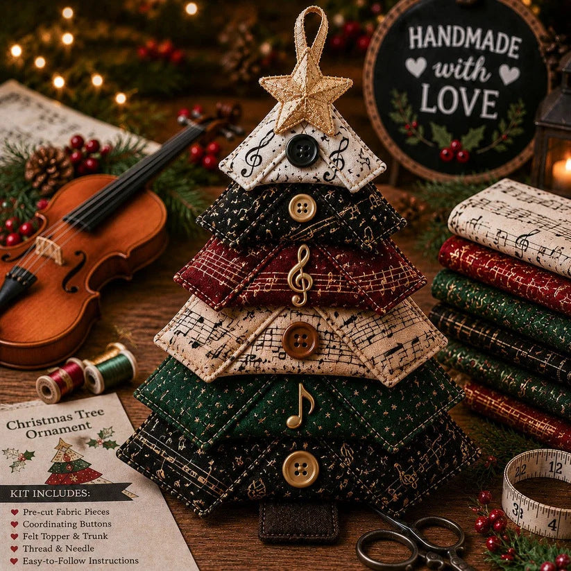 Layered Fabric Ornament DIY Sewing Kit