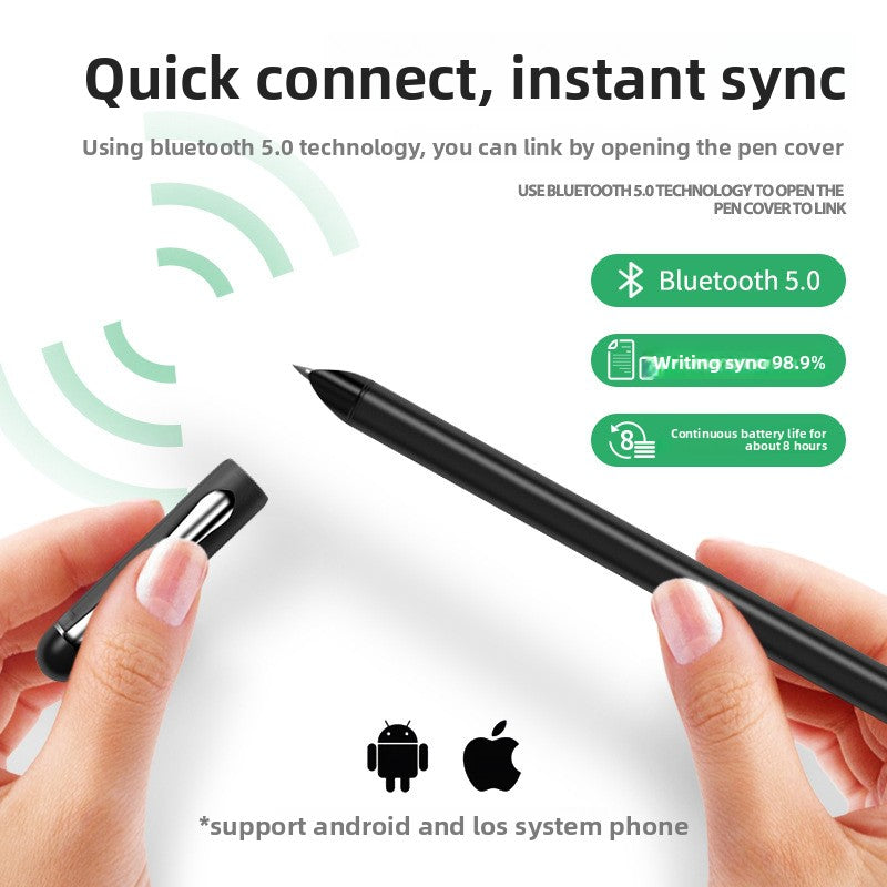 Smart Pen with Electronic Paper Sync Notebook