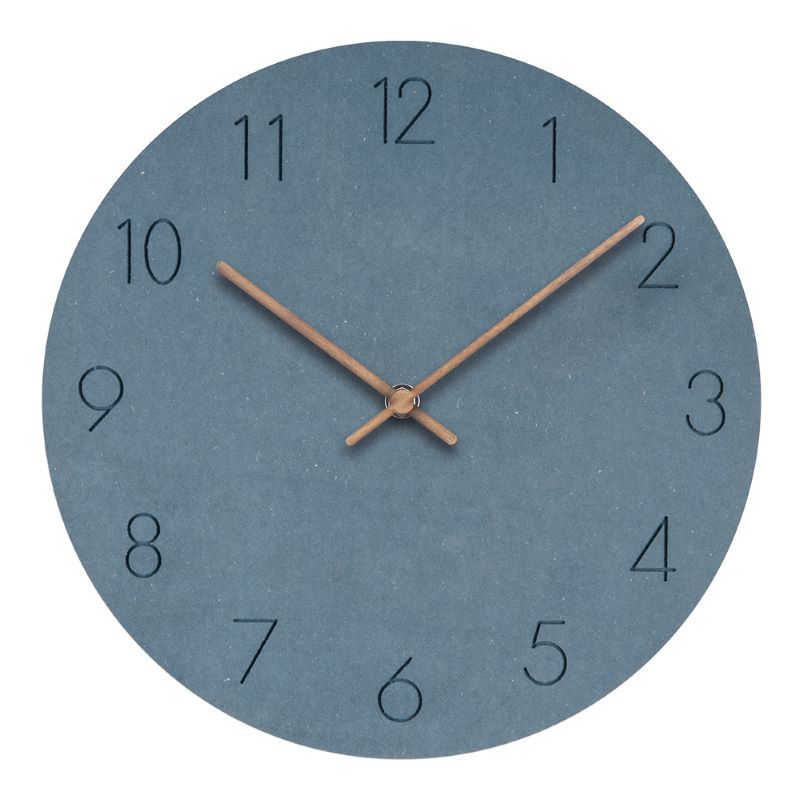 Nordic Wooden Wall Clock Silent Quartz Movement