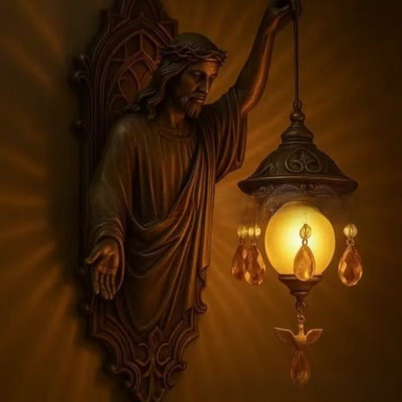 Mermaid Art Resin Wall Lamp