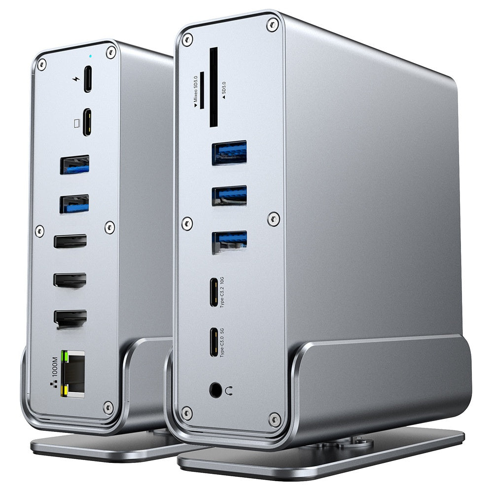 Type-C Docking Station with 4K60Hz Triple Display Support