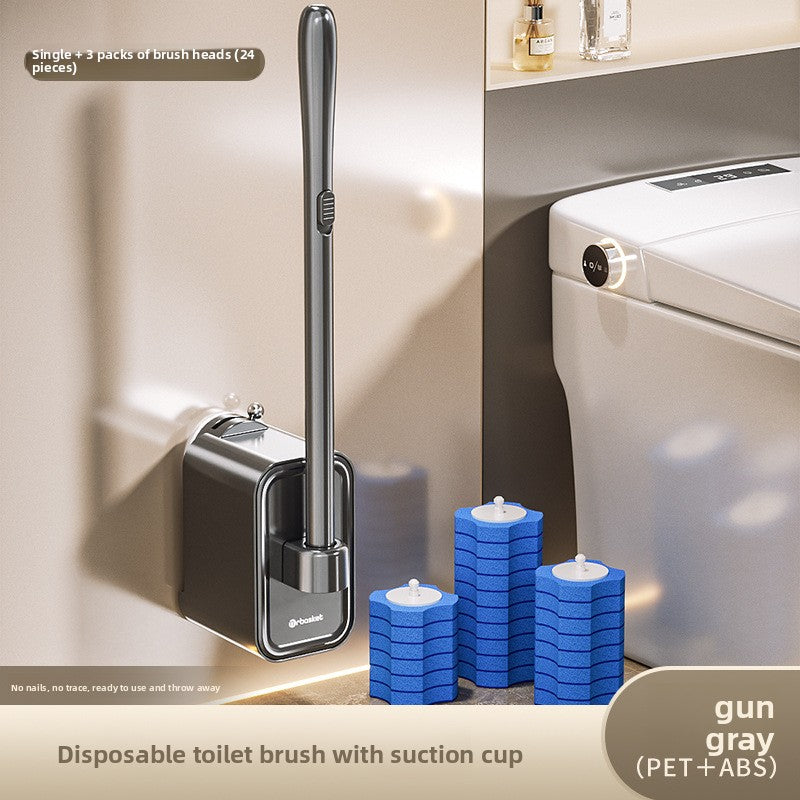 Suction Cup Disposable Toilet Brush Toilet Household