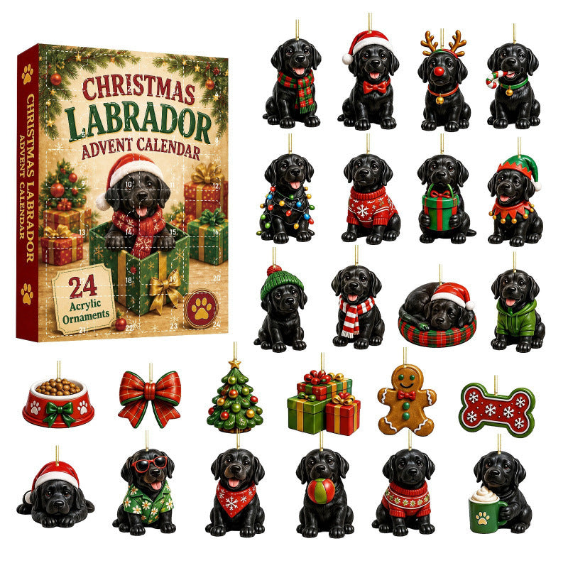 Christmas Countdown Calendar Blind Box Decoration Set