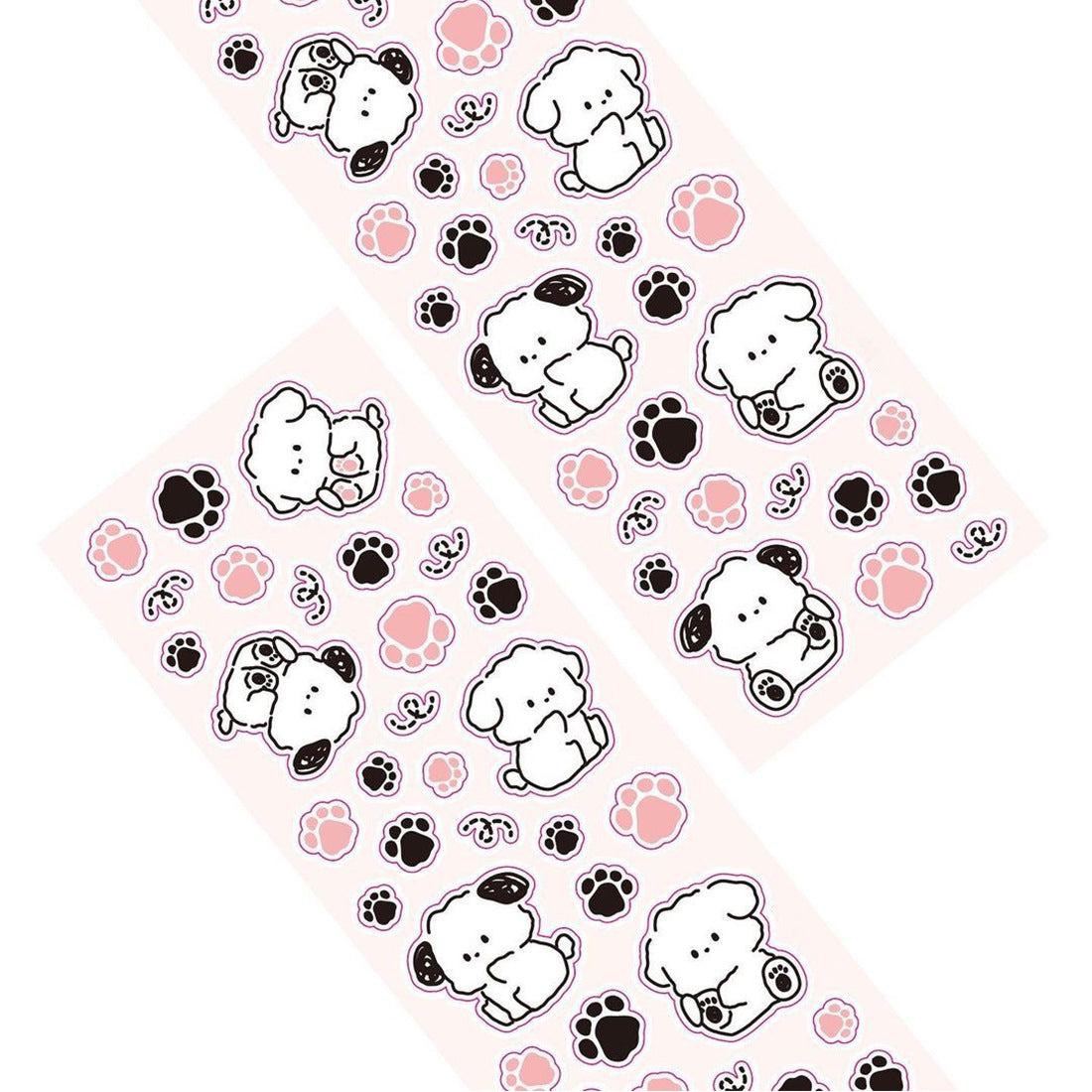 Cute Little White Dog Handbook Stickers