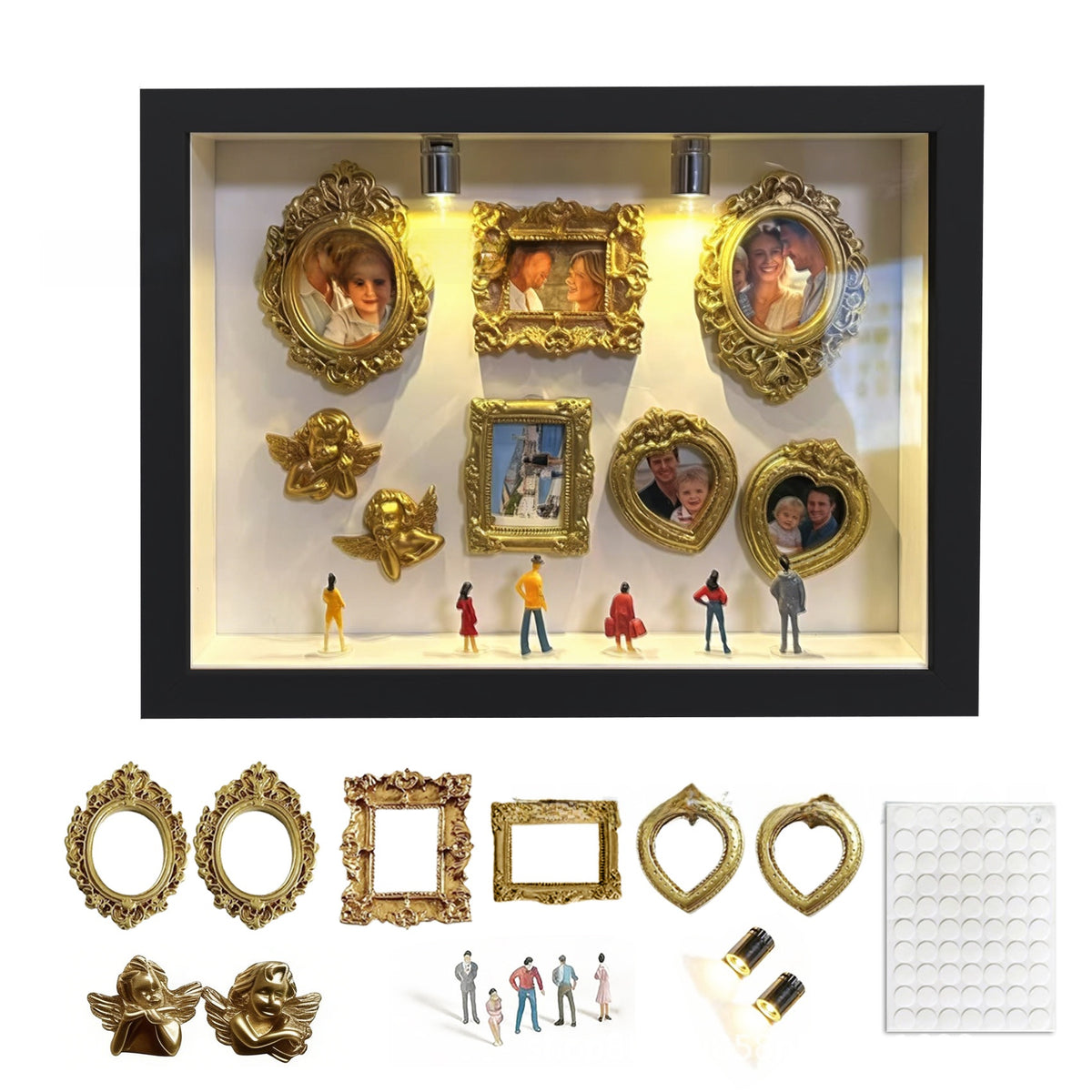 DIY Mini Museum Silhouette Box Photo Frame Set