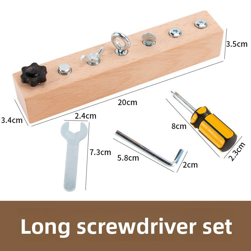 Children Montessori Screw Combination Workbench Toy