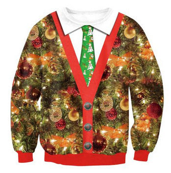 Skull Halloween 3D Digital Print Crewneck Sweatshirt