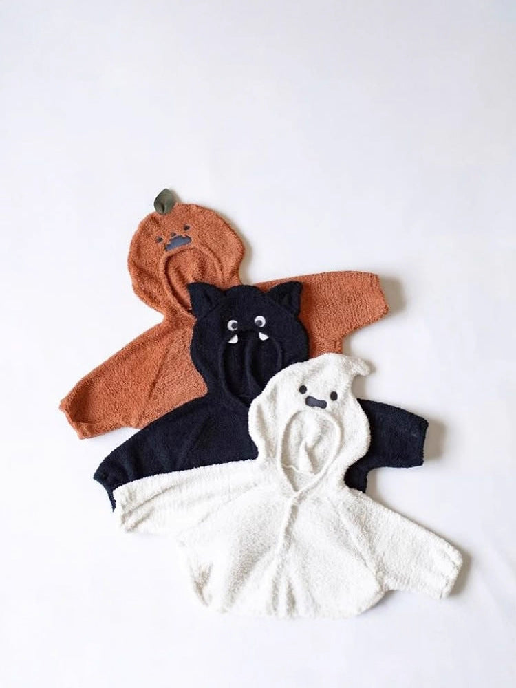 Childrens Halloween Plush Hooded Sweatshirt