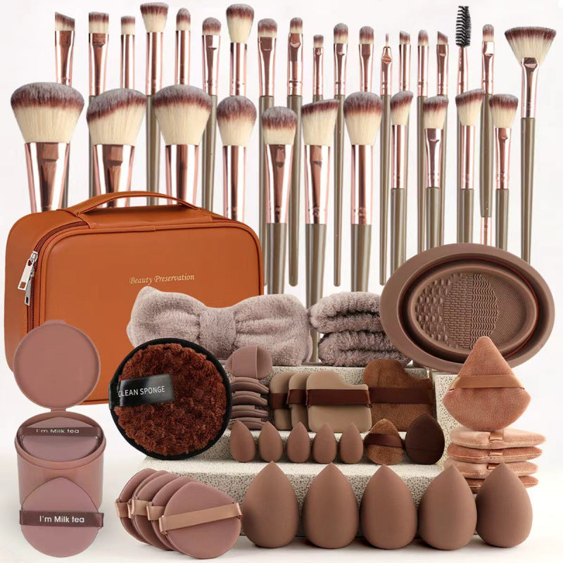 67-Piece Makeup Brush and Sponge Kit