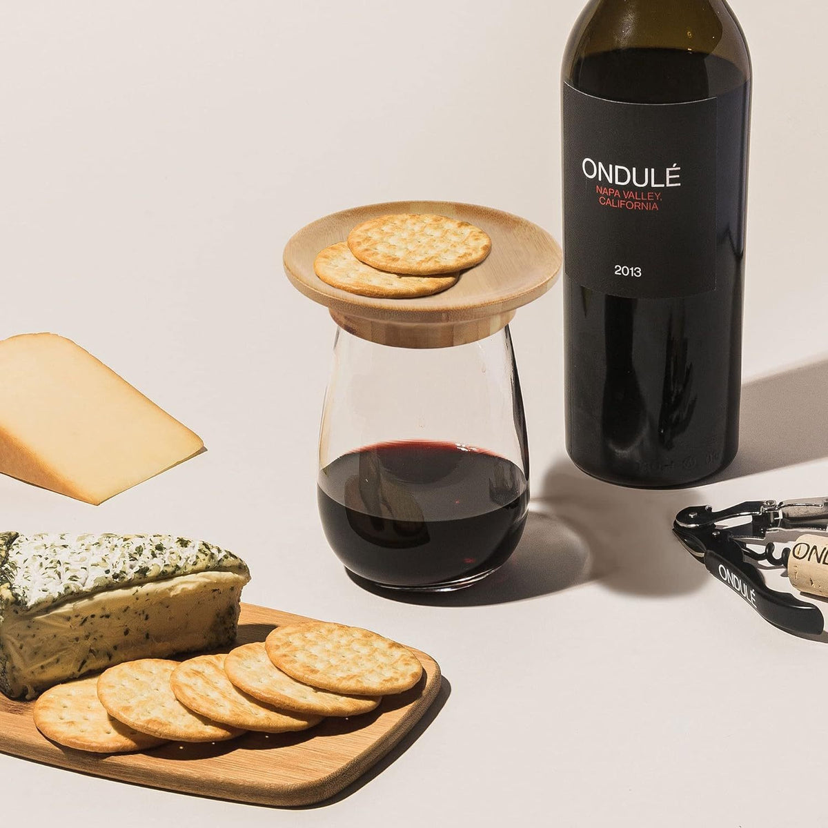Bamboo Wine Glass Cover and Coaster