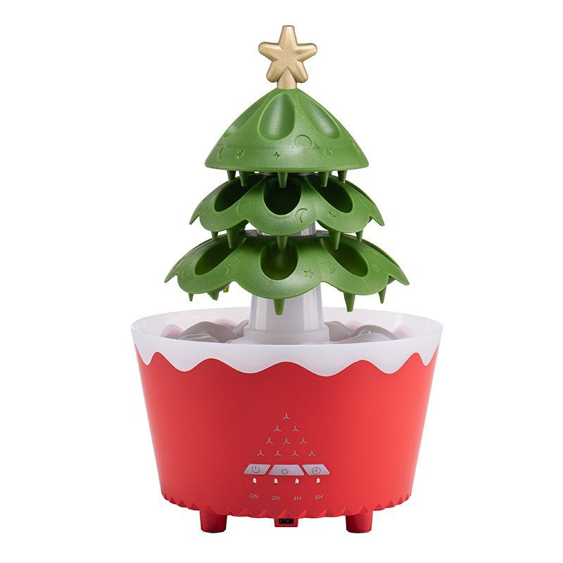 Rotating raindrop lucky Christmas tree aromatherapy machine