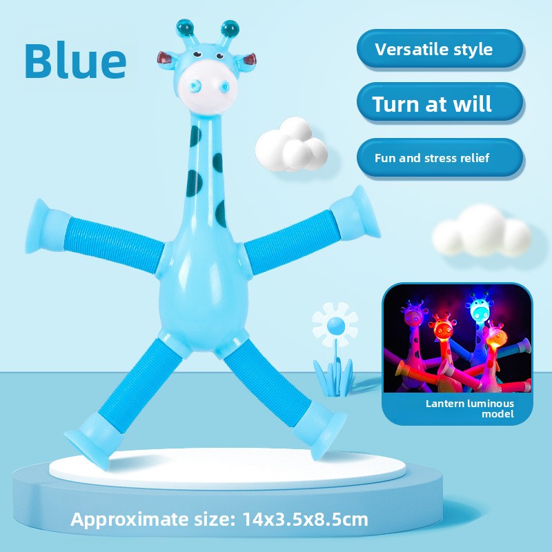 Suction Cup Telescopic Giraffe Robot Toy