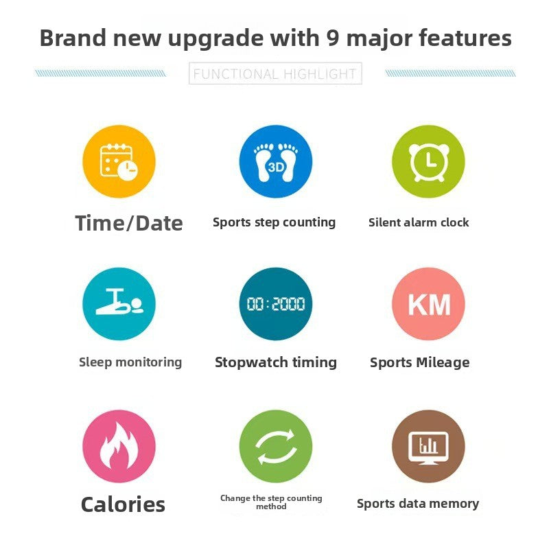 T5C Round Screen Sports Smart Bracelet