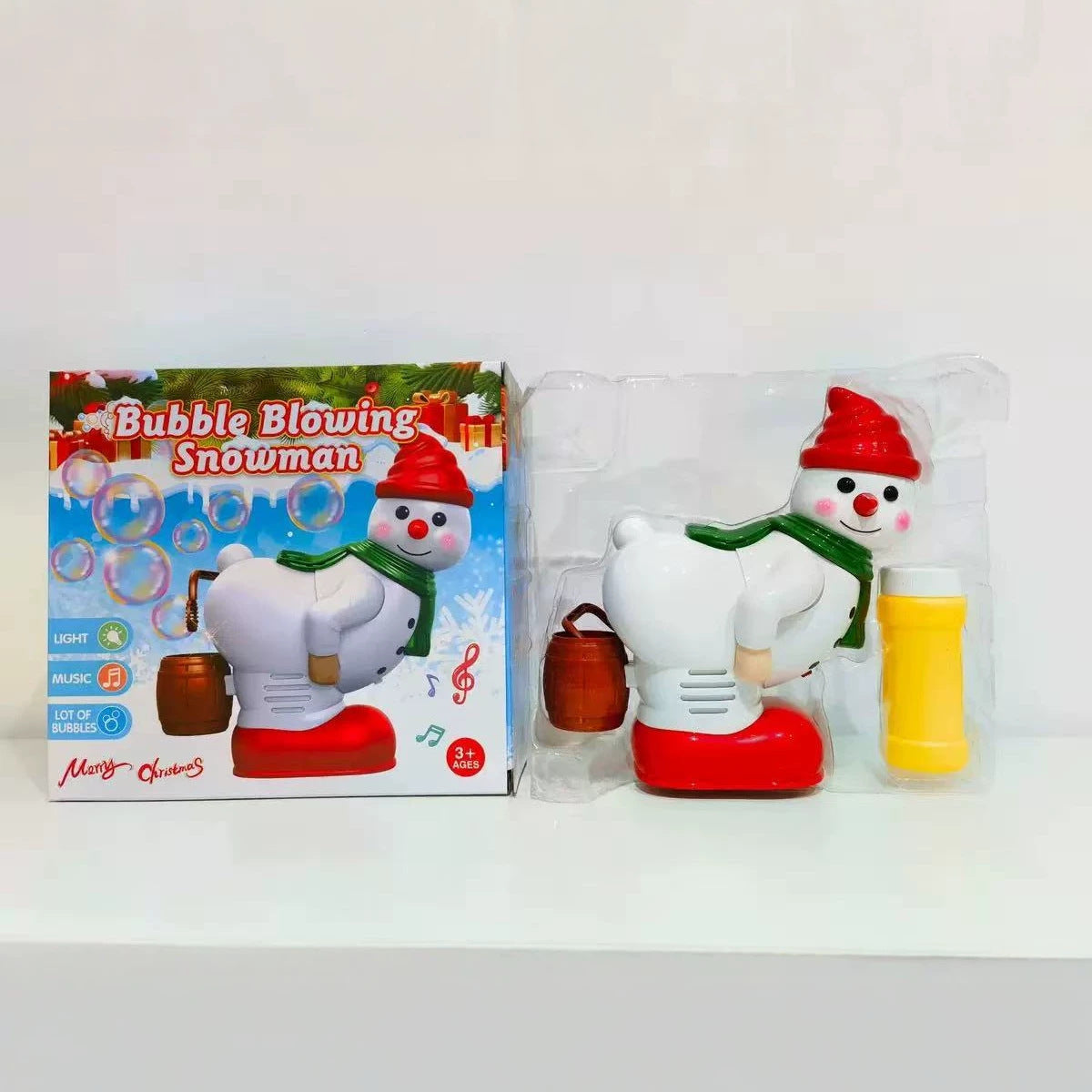 Christmas electric bubble machine toy