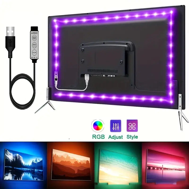 USB RGB LED Light Strip with Remote Control