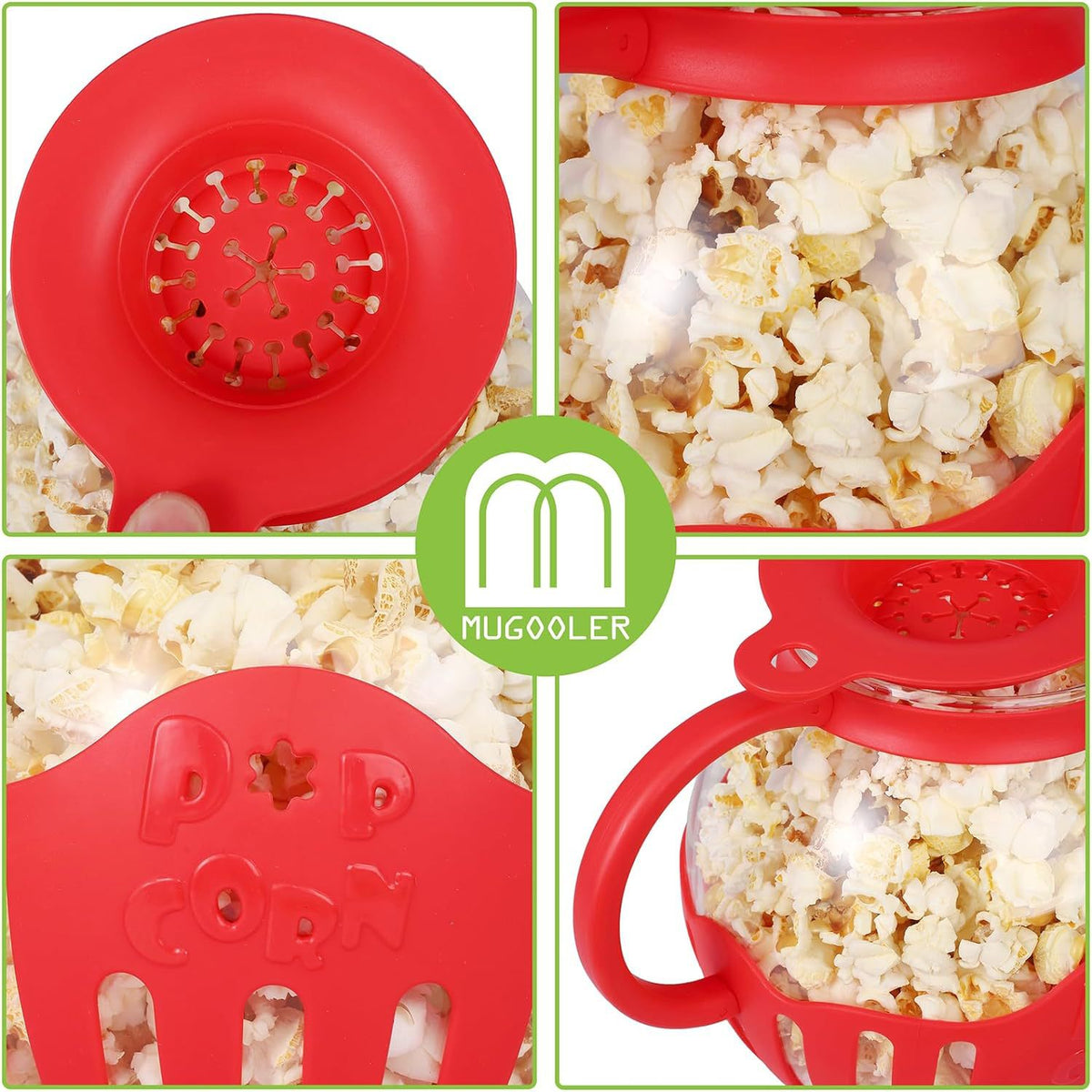 Microwave Popcorn Maker Glass Container
