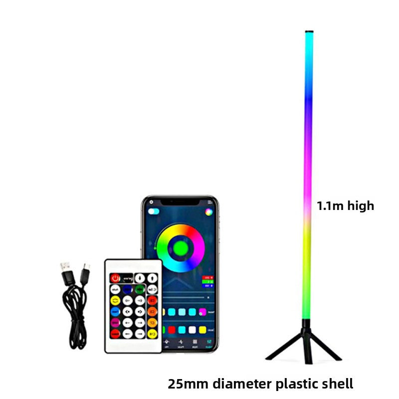 Smart RGB LED Floor Lamp with Bluetooth/Wi-Fi Control