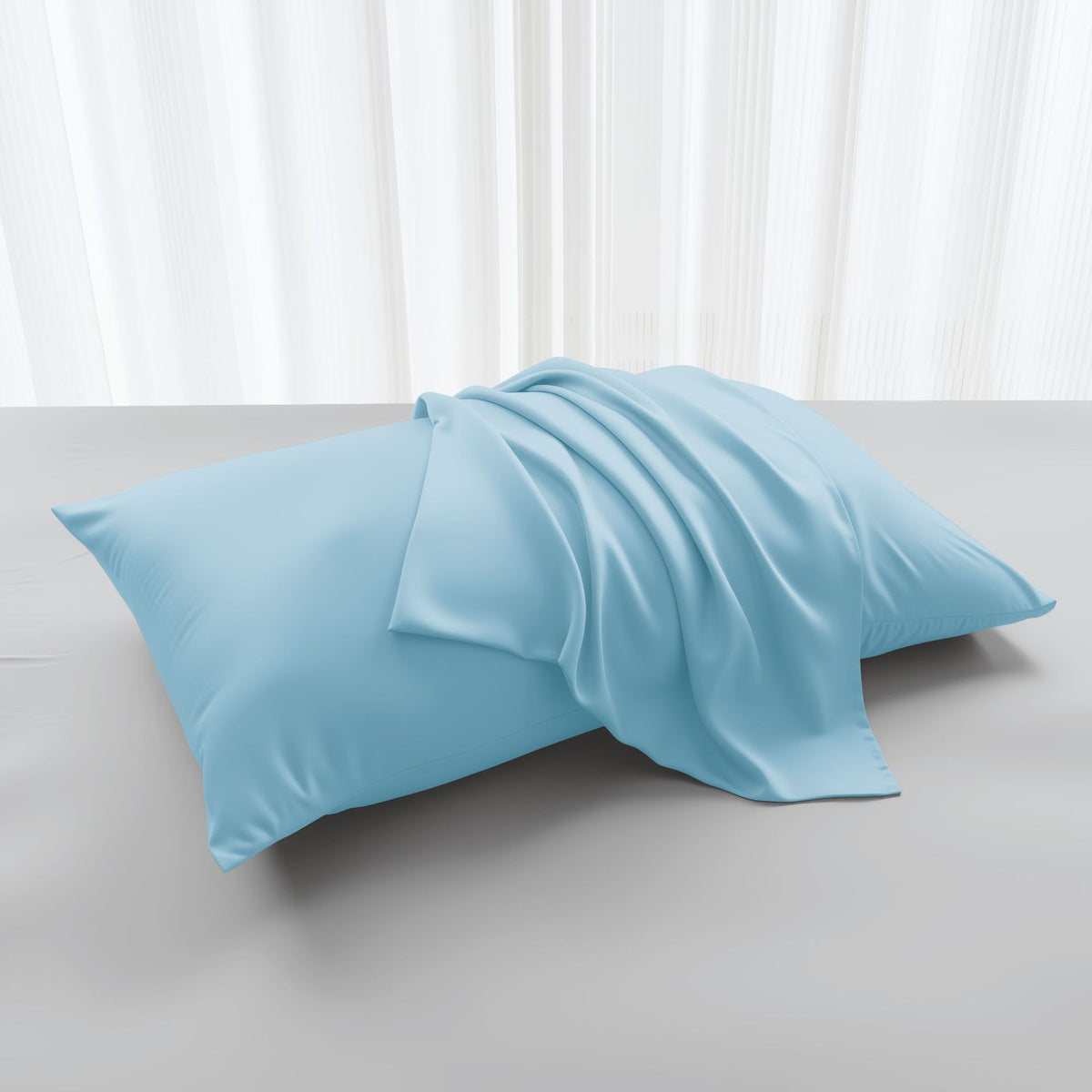 Bamboo fiber pillowcase cold solid color pillowcase