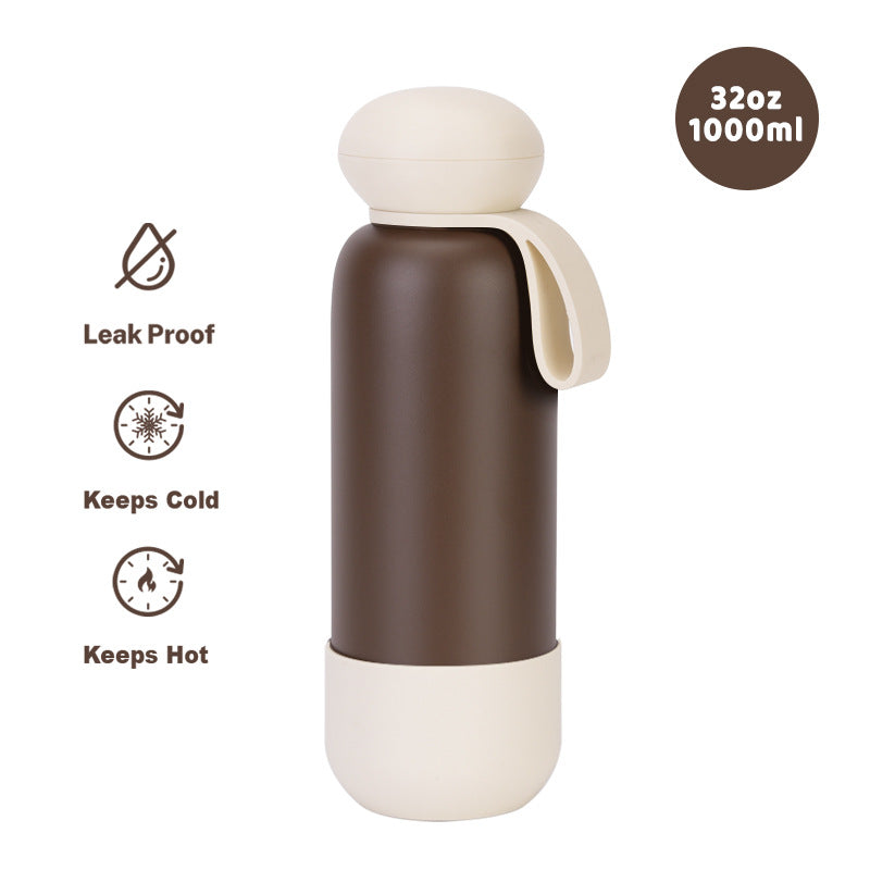 Large-capacity sports water bottle