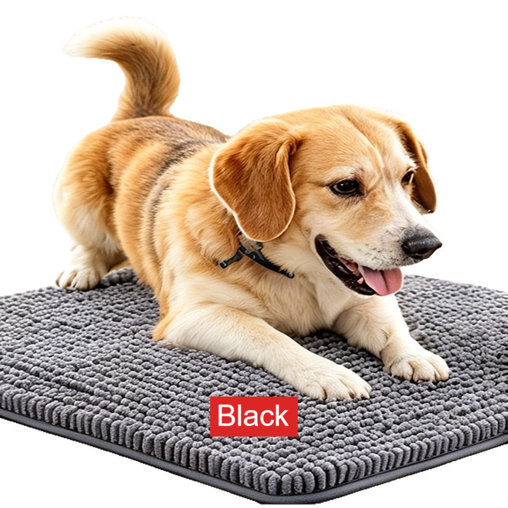 Chenille pet foot mat