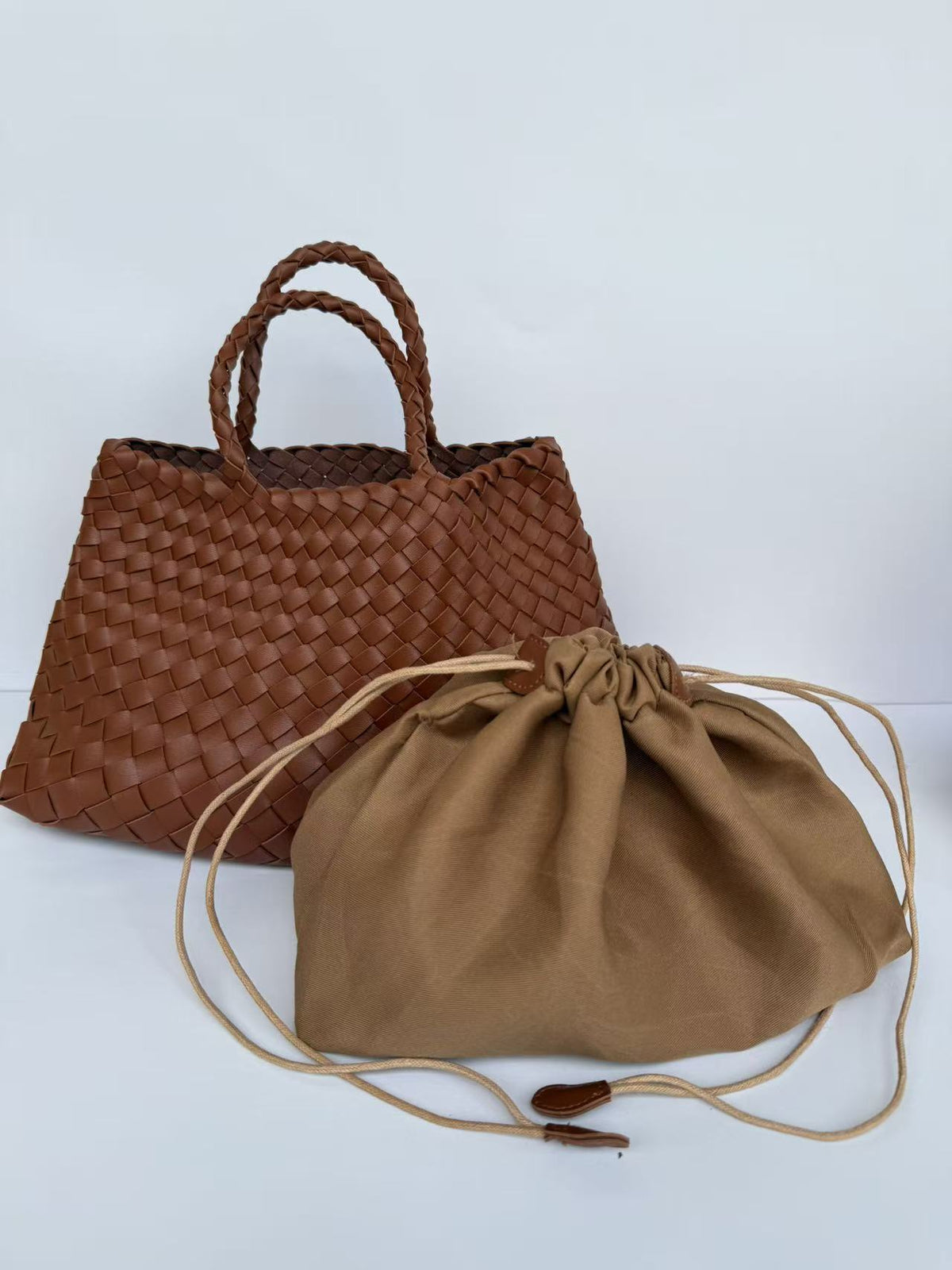 Woven Basket Handbag